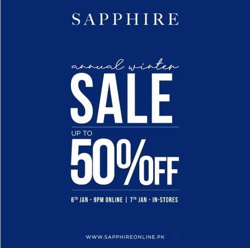 Sapphire's Annual Winter Sale! favourite categories up to 50% OFF, from